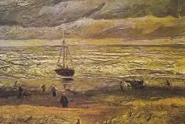 "Vista dalla spiaggia di Scheveningen", Van Gogh