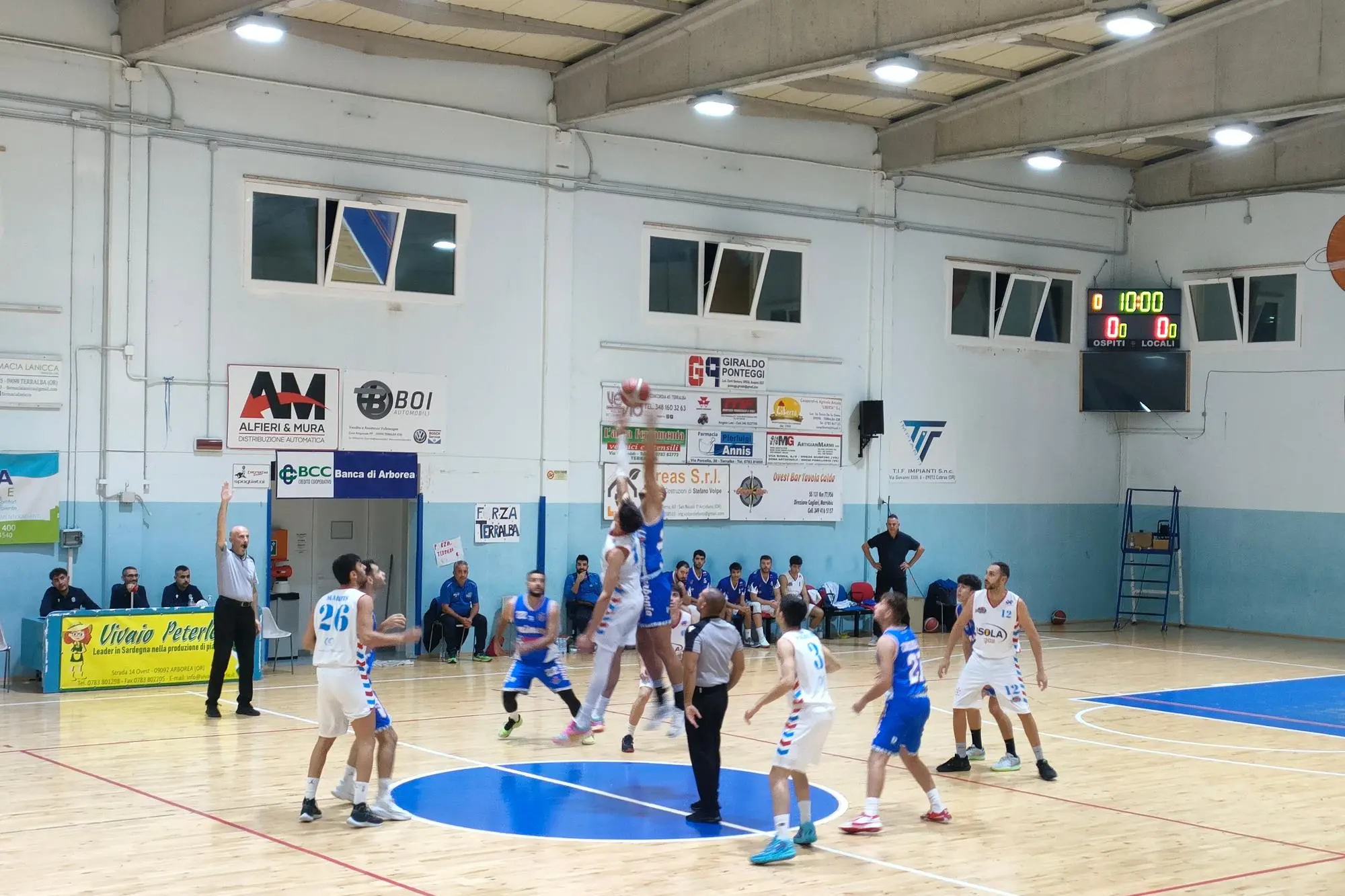 L'immagine di una partita del Carbonia (foto di Giacomo Pala)