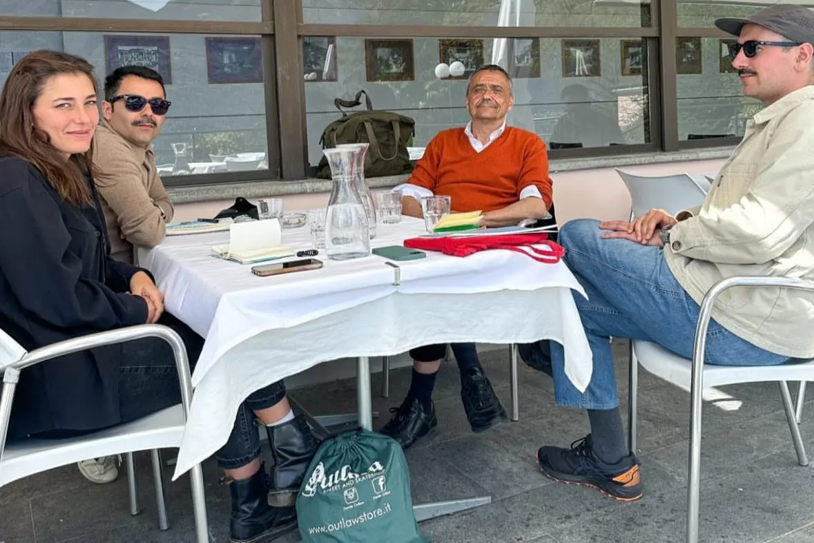 I tre artisti sardi ad Ascona, in Svizzera (foto Locci)