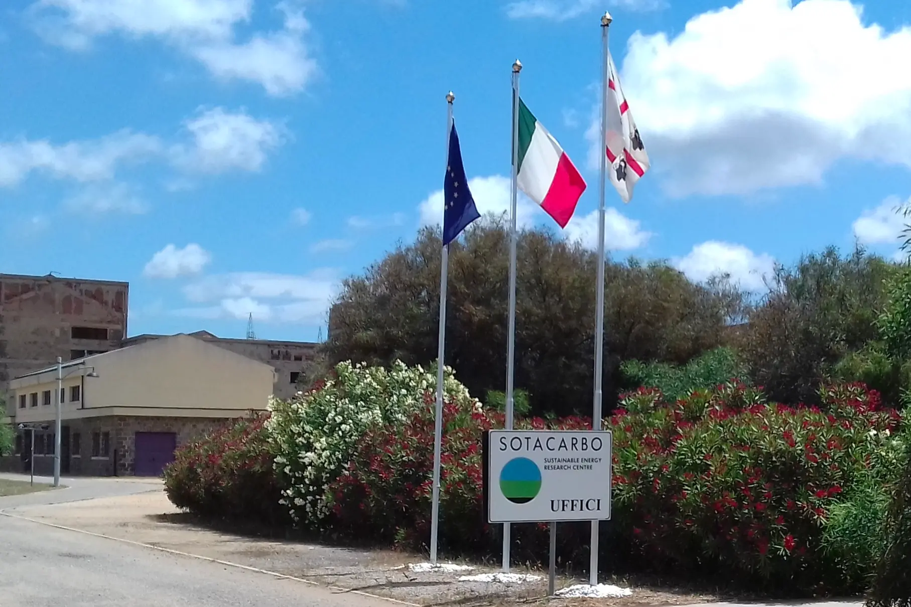 Il centro ricerca Sotacarbo Carbonia. (a.s.)
