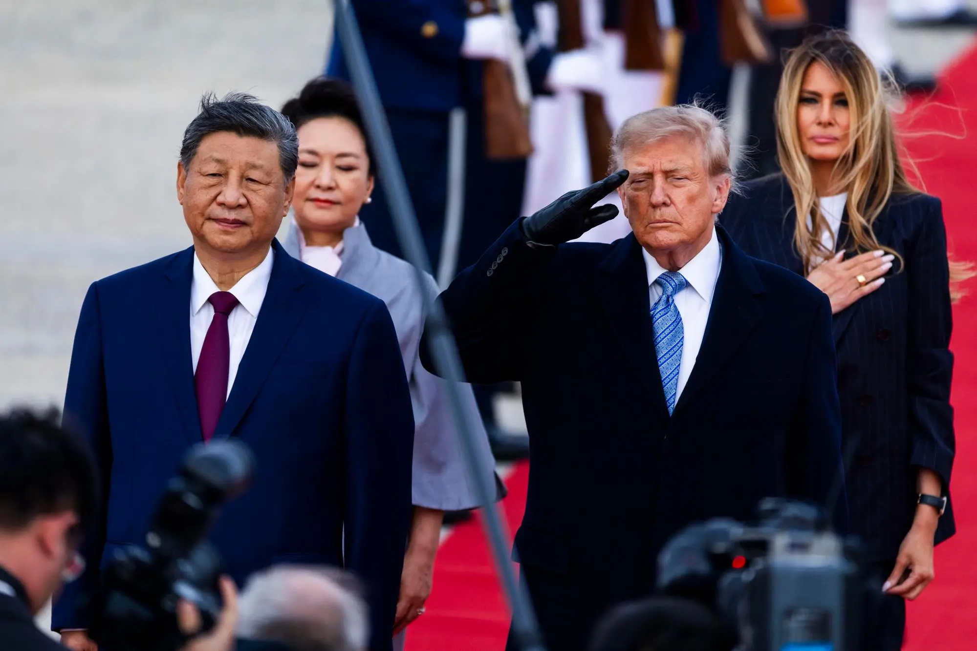 Xi Jinping con Donald Trump (Ansa-Epa)