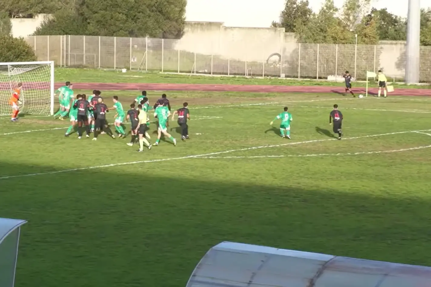 Angolo per la Macomerese nel match con l’Arzachena (foto Ilenia Giagnoni)