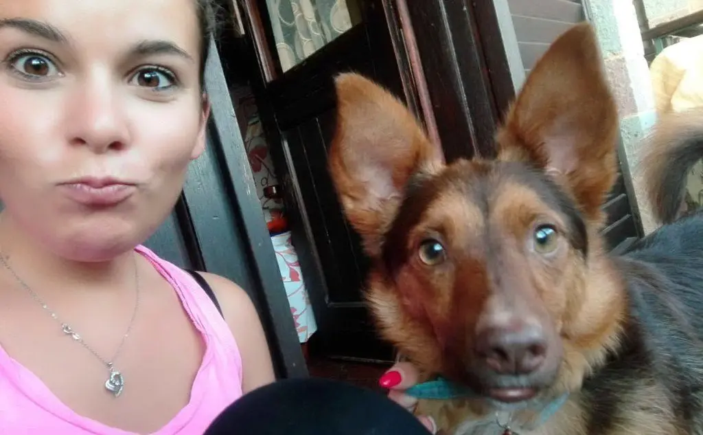 Carla Demurtas con Ettore, Laconi