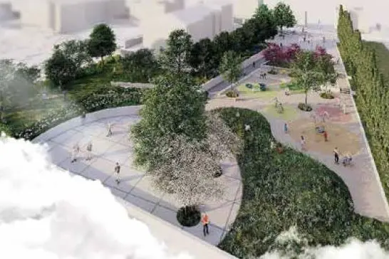 Piazza dell'Asfodelo rendering (foto concessa)