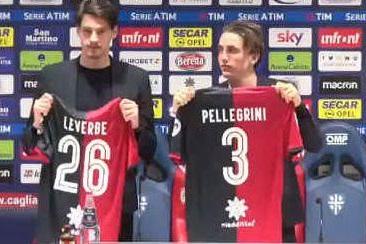Ecco Leverbe e Pellegrini: il Cagliari presenta i due giovani