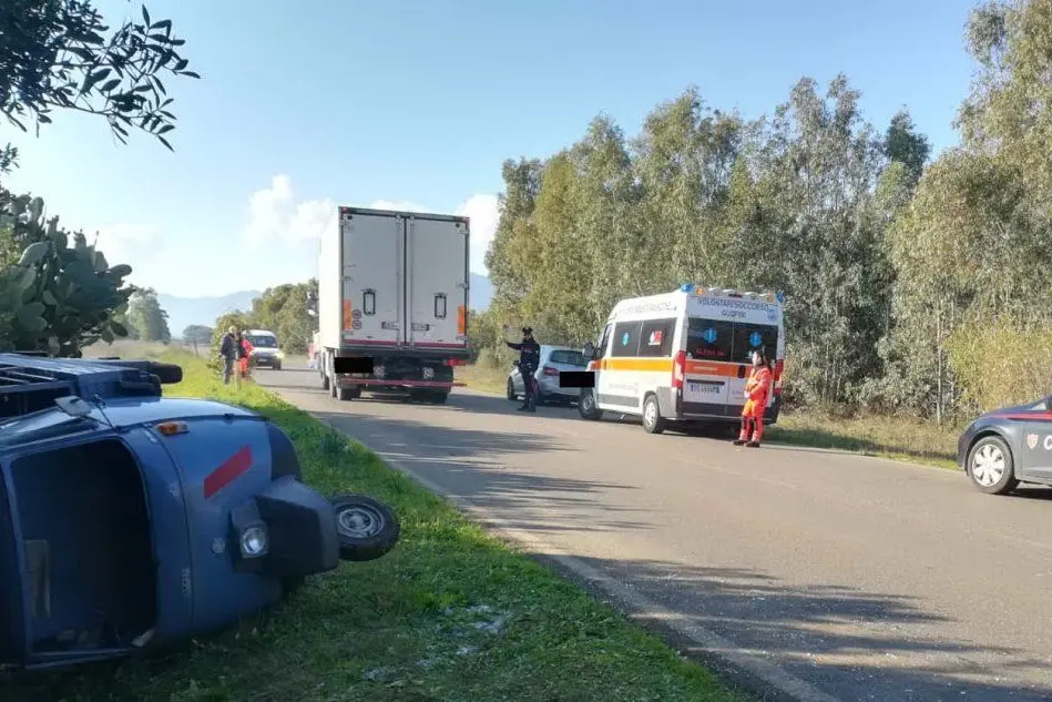 L'incidente (foto carabinieri)