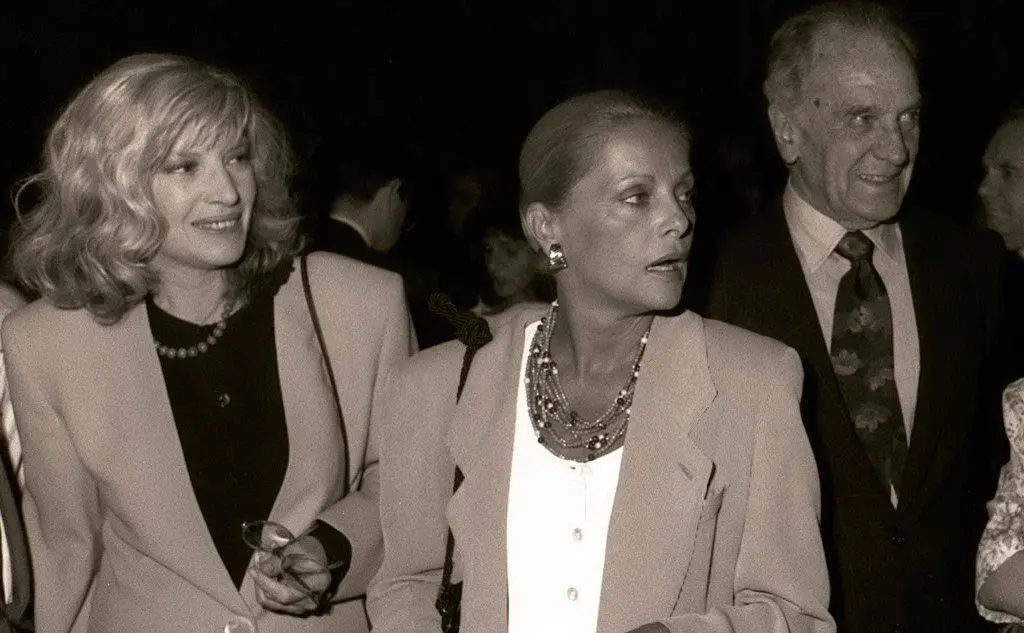 Monica Vitti con Virna Lisi e Massimo Girotti (Foto Ansa)