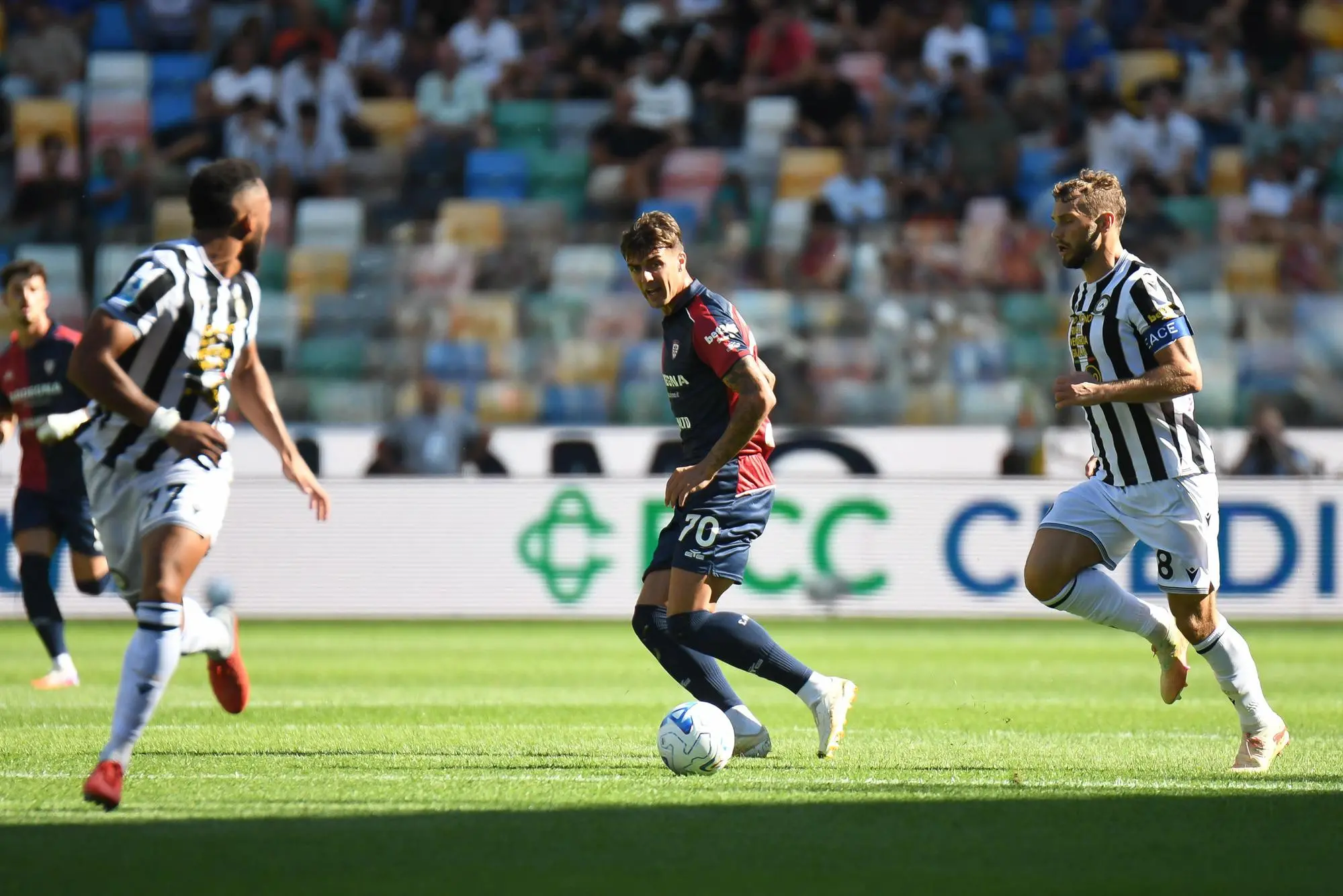 Daniel Maldini in Udinese-Cagliari (foto Ansa)