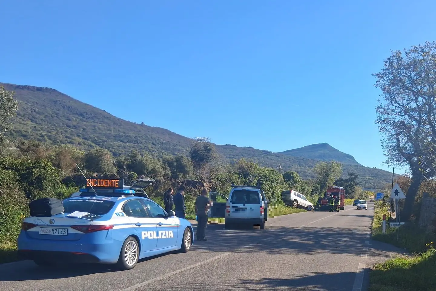 L'incidente stradale sulla statale 129