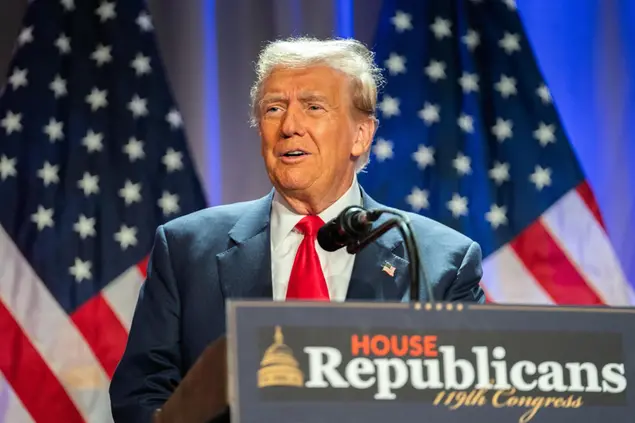 Donald Trump, presidente eletto degli Stati Uniti (foto Ansa)