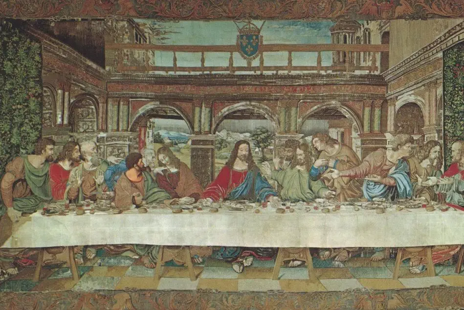 L'arazzo de L'Ultima cena di Leonardo che sarà esposto a Palazzo Reale