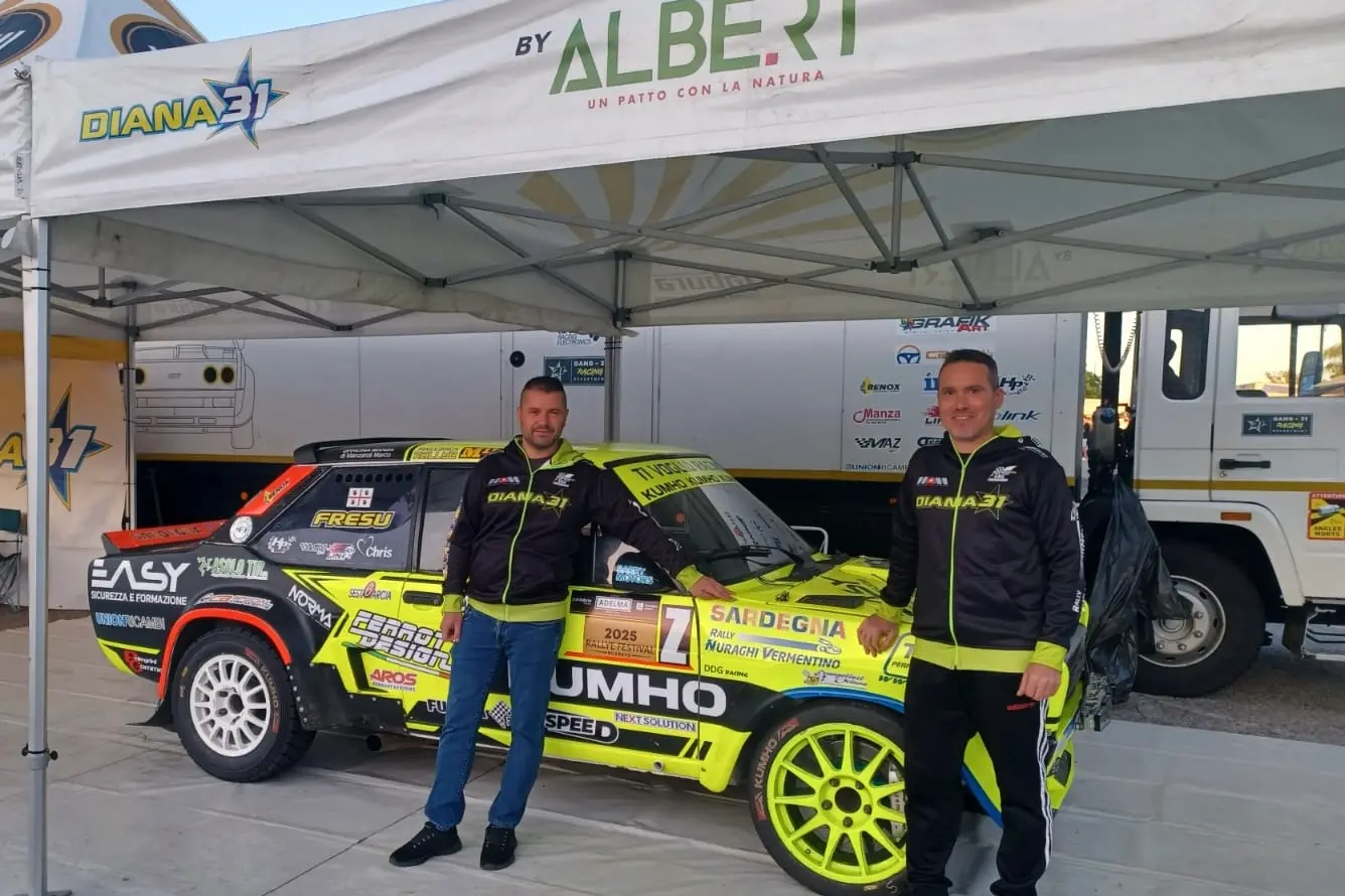 Paolo Diana e Francesco Fresu al Rallye Festival Hoznayo 2025 (Foto Rassinaby Racing)