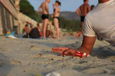 Sigarette in spiaggia