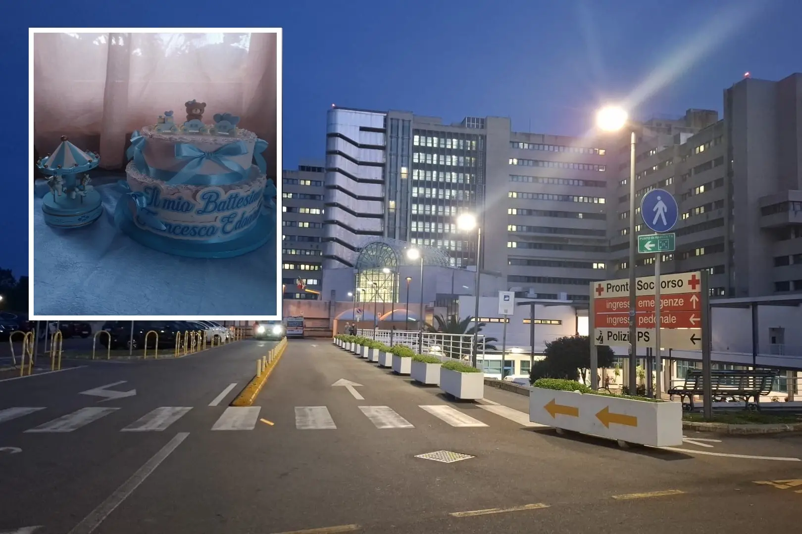 L'ospedale Brotzu e la torta del battesimo del Francesco Edoardo