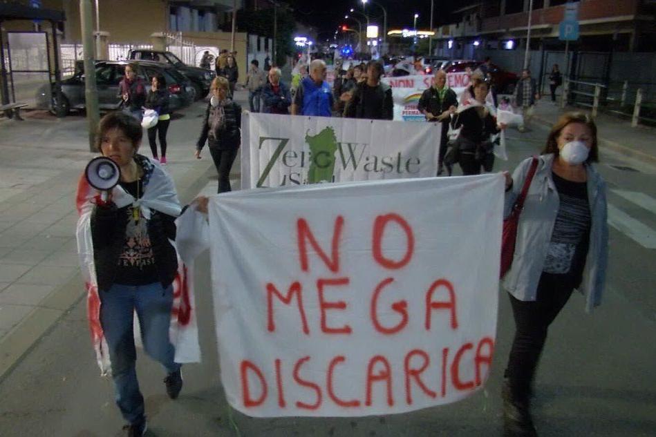 Proteste contro la discarica a Villacidro