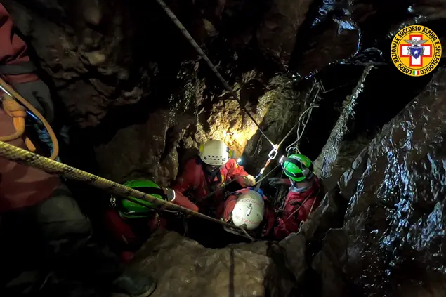 L'intervento a Urzulei (foto Corpo nazionale soccorso alpino e speleologico)
