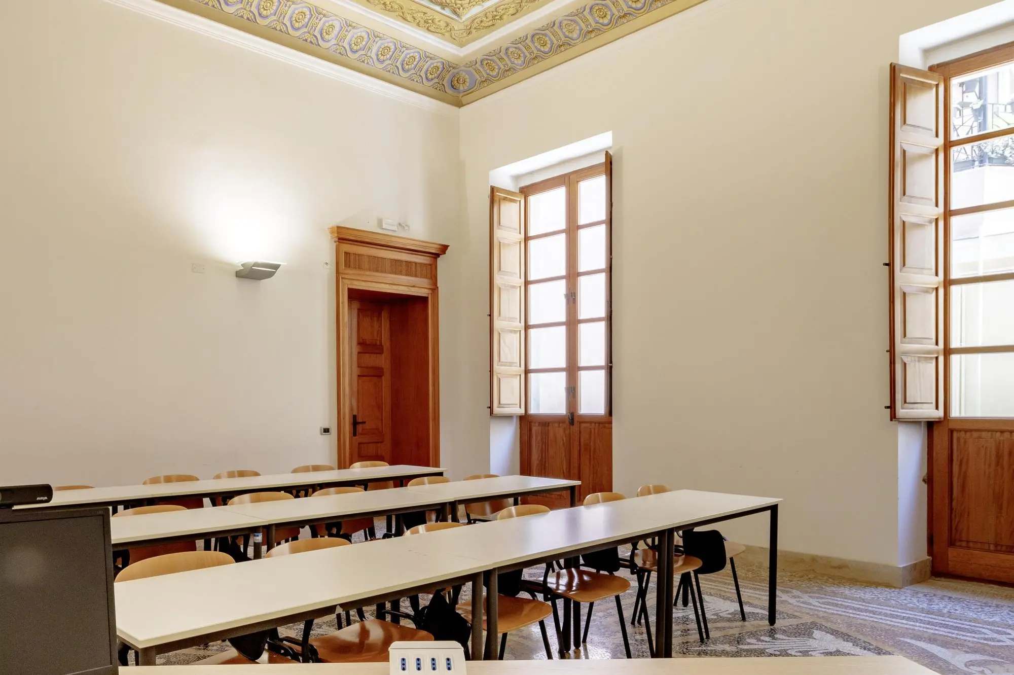 L'aula di Palazzo Cugia a Cagliari (foto Unica)