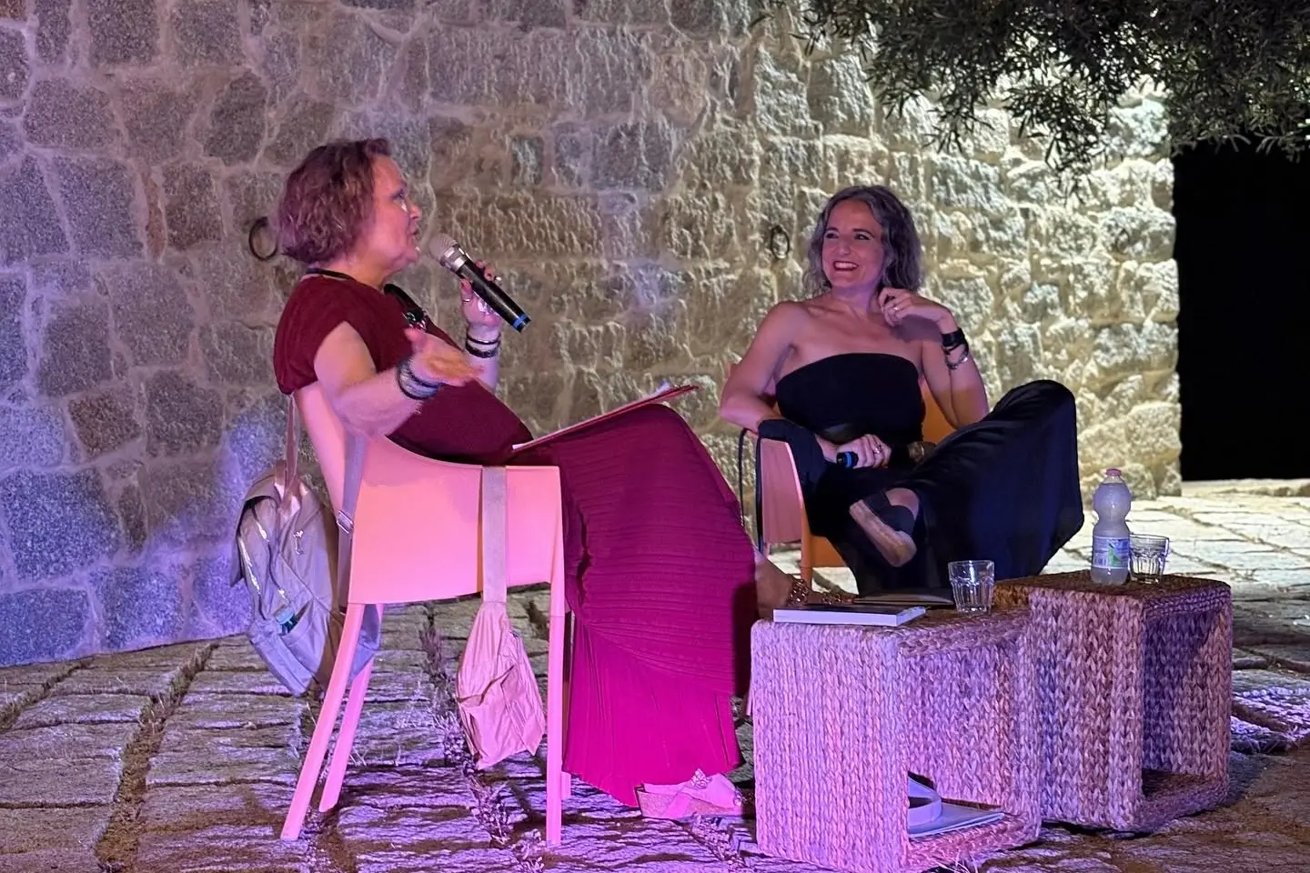 La scrittrice Enrica Tesio a Palau durante l’ultima edizione del festival