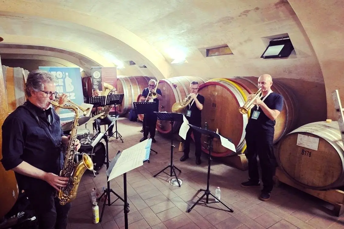 Uno dei concerti del Blue Note Brass Septet plus Drums
