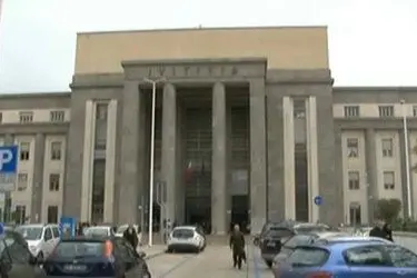 Il palazzo di Giustizia a Cagliari