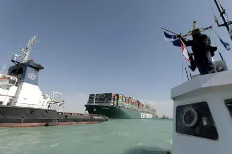Canale di Suez (foto Ansa)