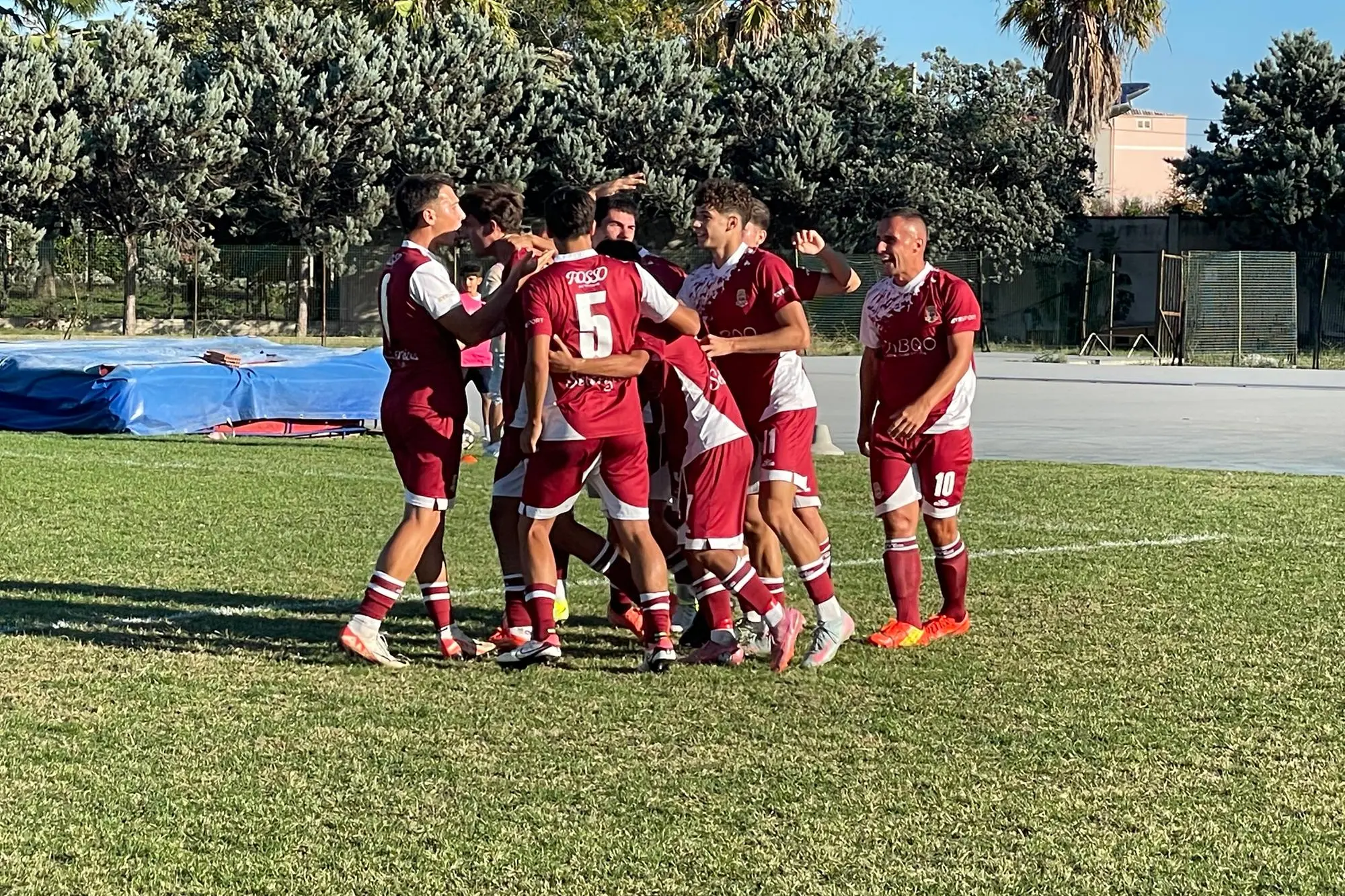 Il Selargius in campo nel Girone A di Promozione (foto Spignesi)