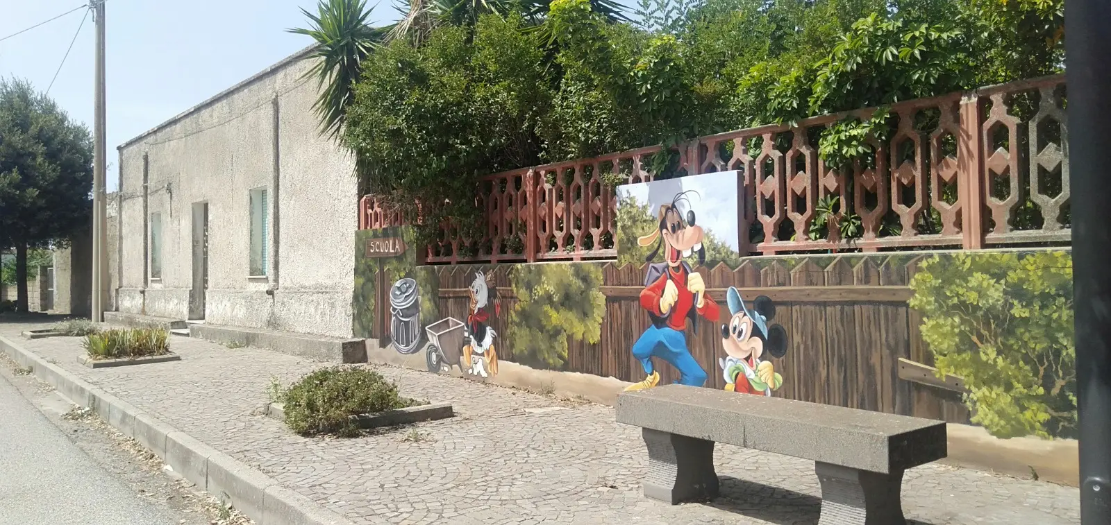 Murale a Tinnura, Oristano (Foto Sergio Loi)