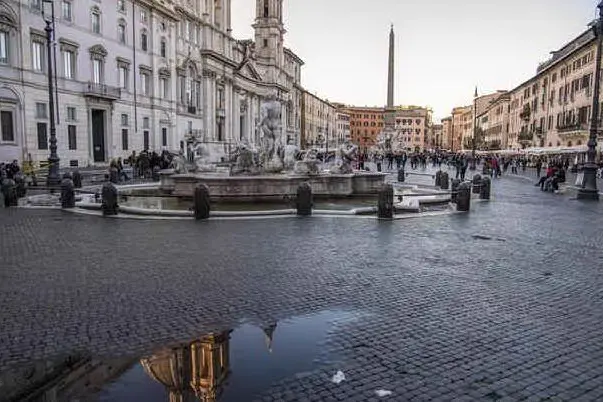 Piazza Navona a Roma (foto Ansa)