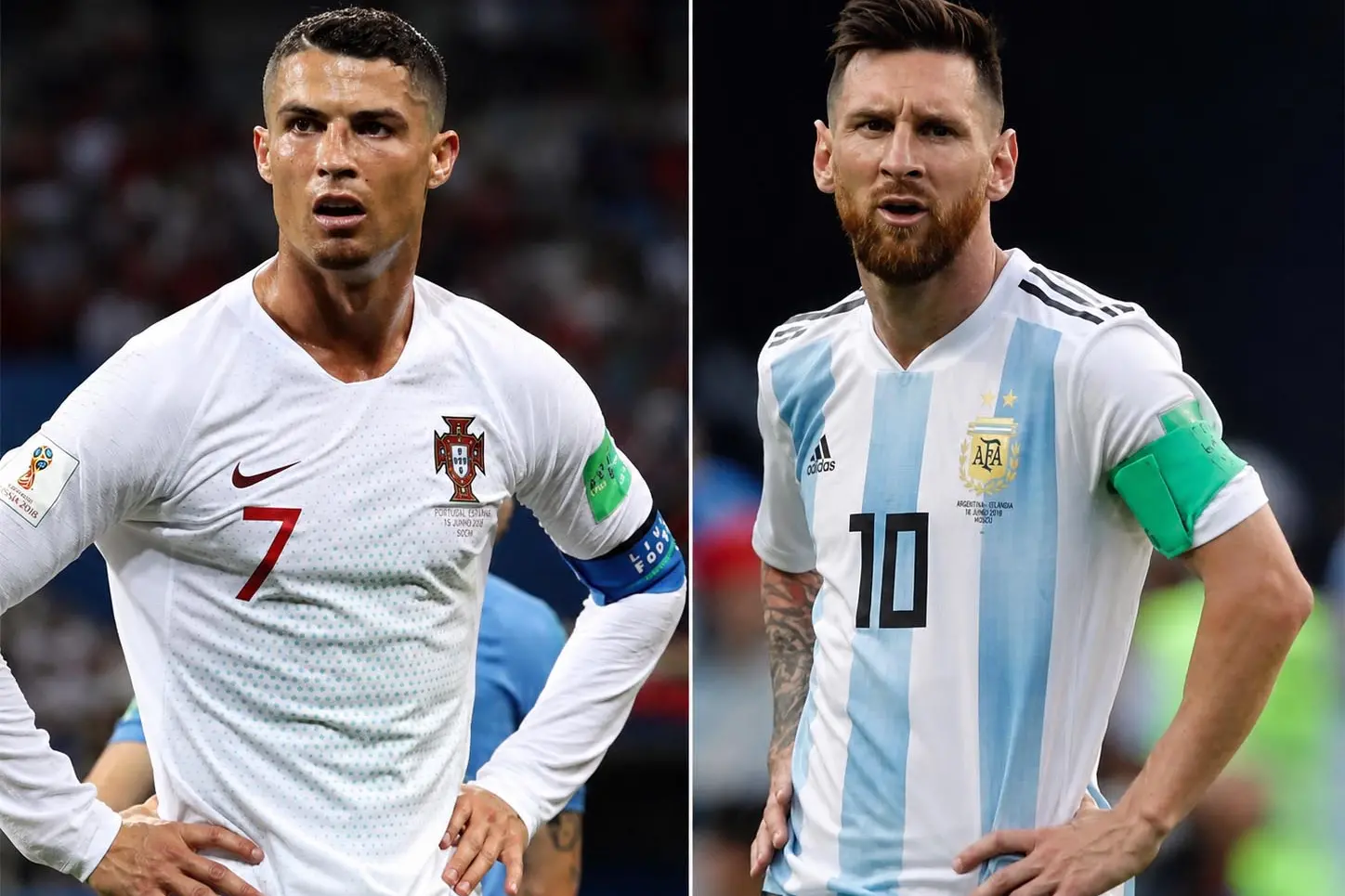 Cristiano Ronaldo (41 anni) e Leo Messi (39)