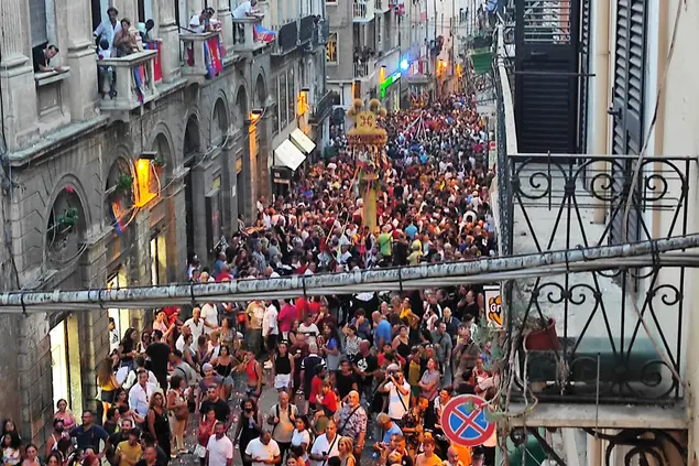 L'edizione 2022 dei Candelieri (foto G. Marras)