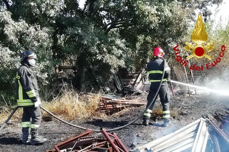 Un incendio si è sviluppato a Elmas