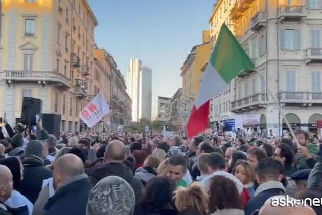 No Green Pass, nuove proteste a Milano e Roma