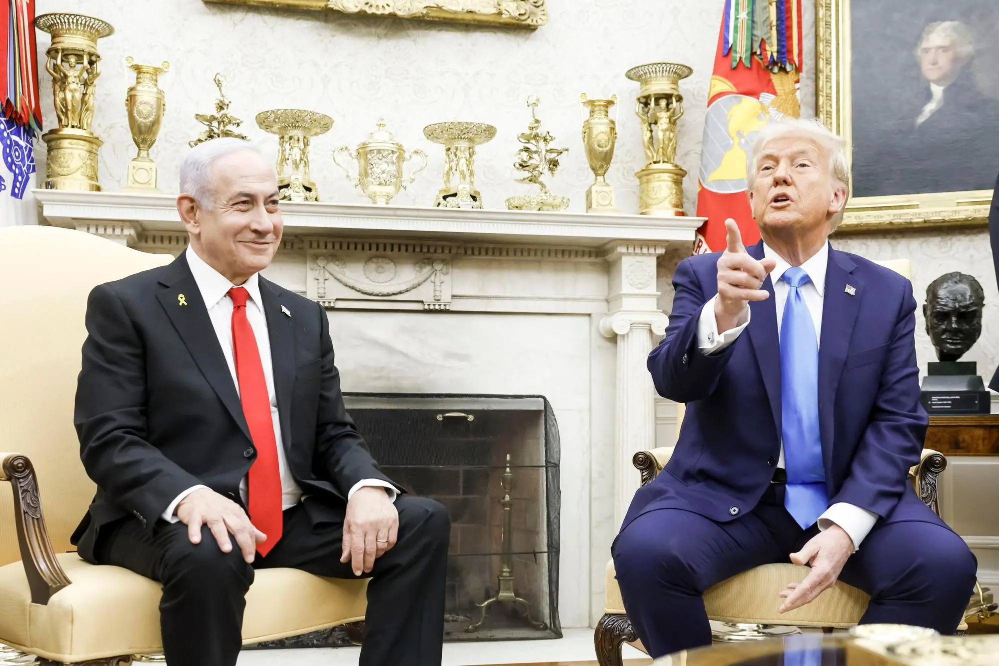 Benjamin Netanyahu e Donald Trump (foto Ansa/Epa)