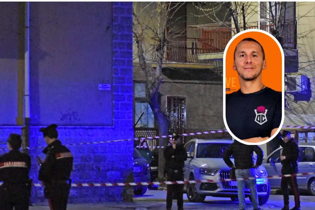 Il luogo del delitto (Ansa), nel riquadro Annibale "Dino" Carta