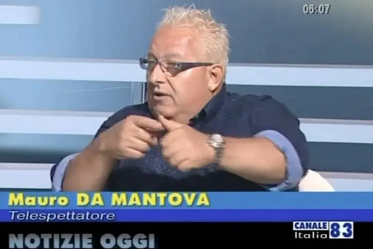 Mauro da Mantova in una trasmissione televisiva