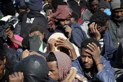 Un gruppo di migranti