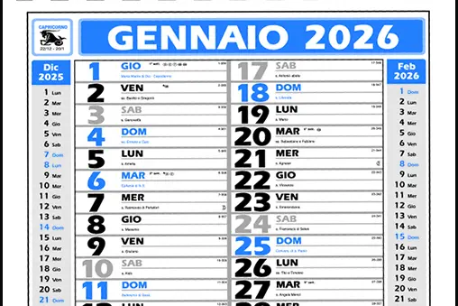 Calendario 2026