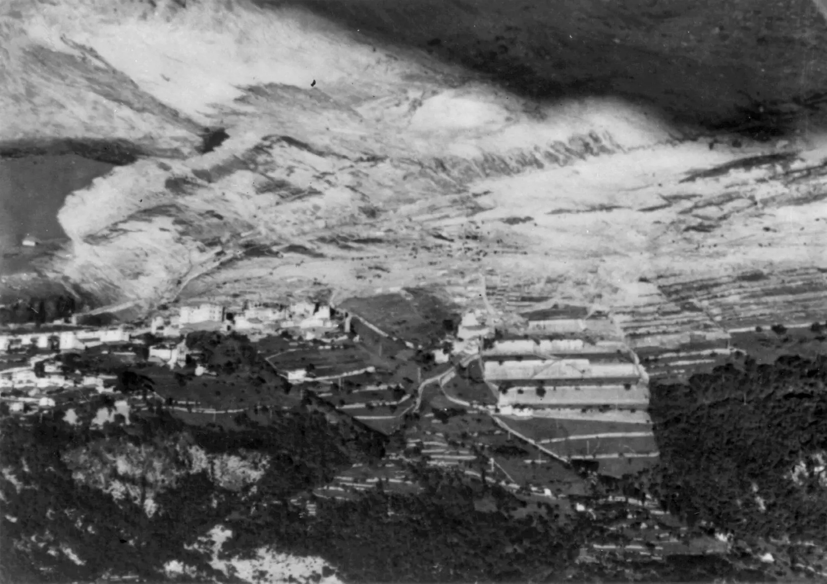 Longarone, uno dei paesi distrutti nella tragedia del Vajont