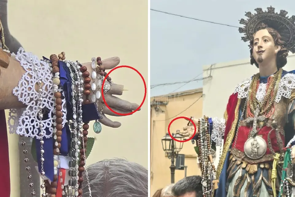 Il dito di Sant'Efisio spezzato