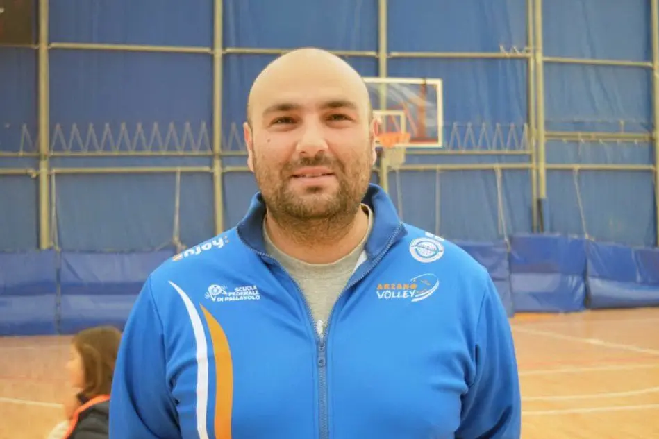 Il coach dell'Hermaea Olbia, Emiliano Giandomenico (foto Giagnoni)