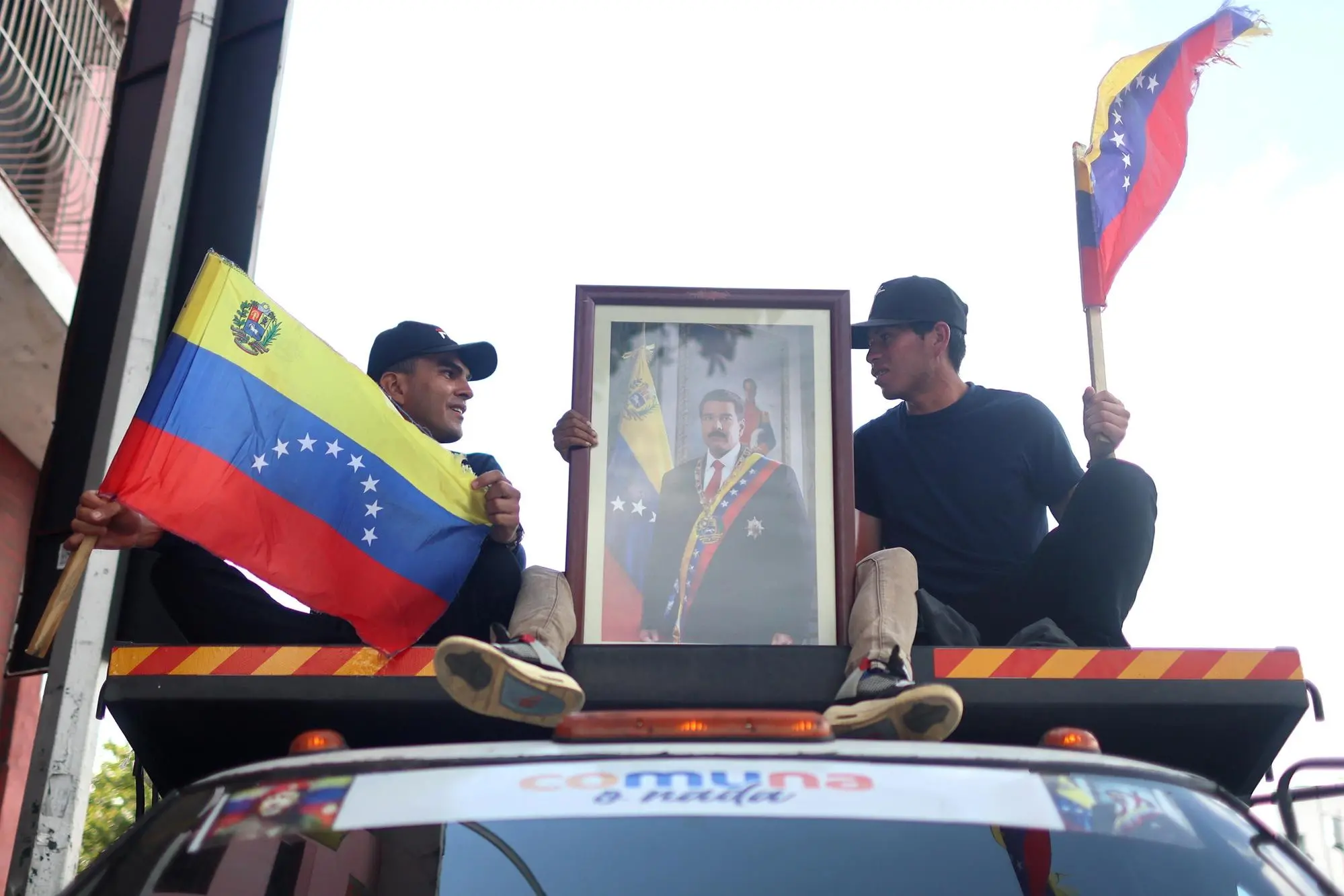 Una manifestazione pro-Maduro a Caracas (Ansa-Epa-Gutierrez)