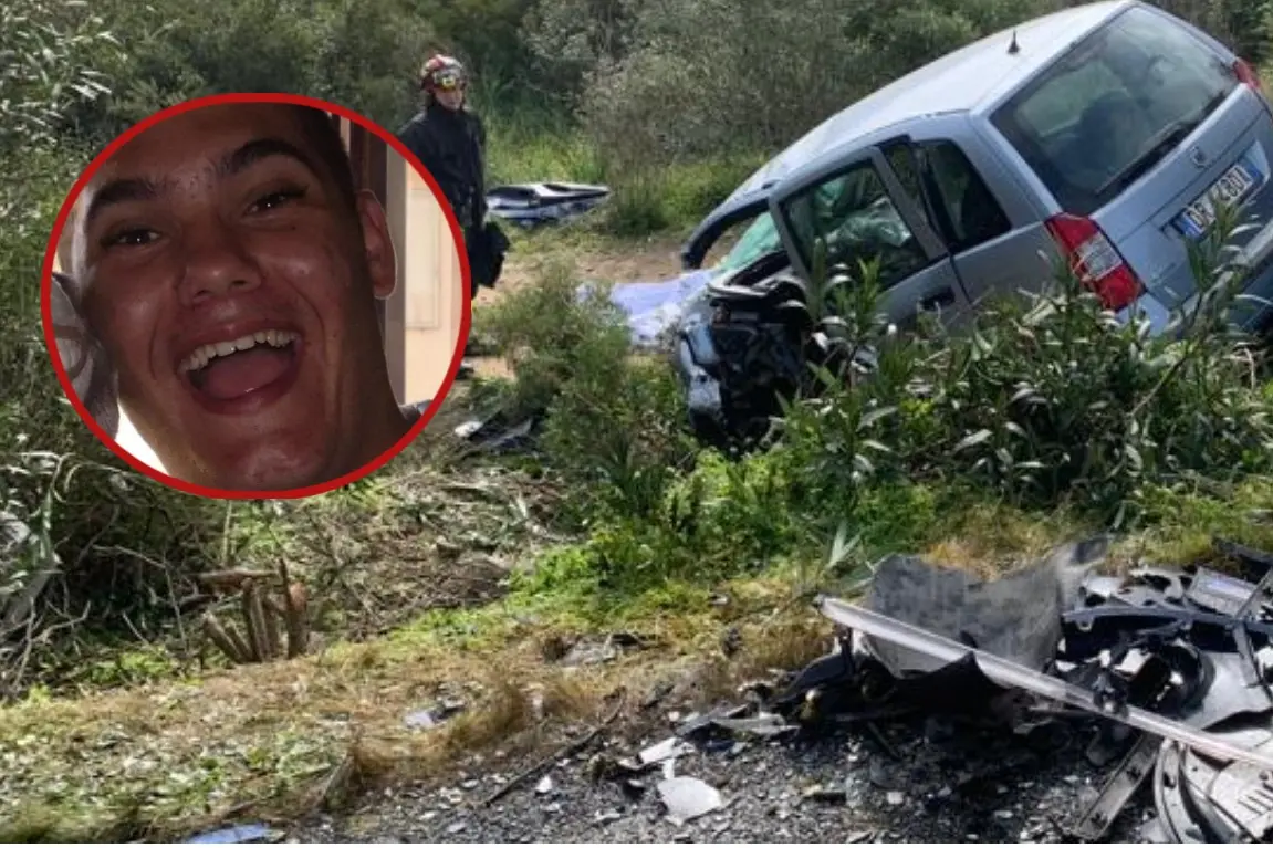 L'auto sulla quale viaggiava Nicola Medda (L'Unione Sarda)