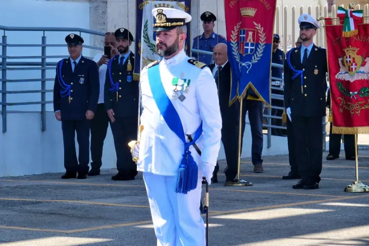 Il nuovo comandante della Capitaneria di Mirko Orrù (foto Pala)