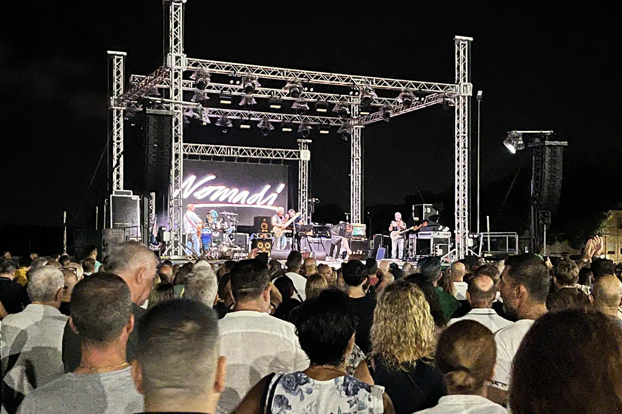 Il concerto dei Nomadi (foto Pinna)