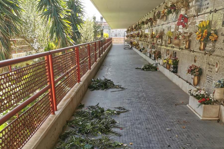 “Sporcizia e incuria al cimitero di San Michele a Cagliari”