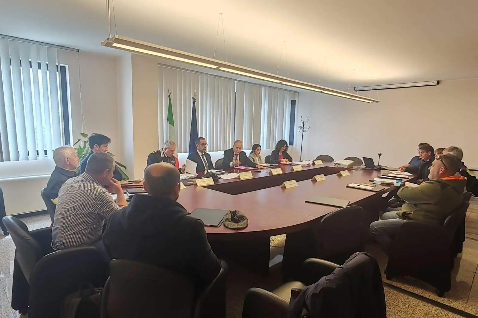 La riunione (foto concessa)