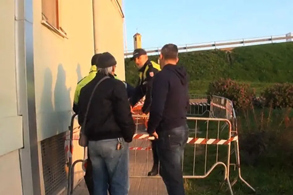 Il luogo dove si è ferito il bambino