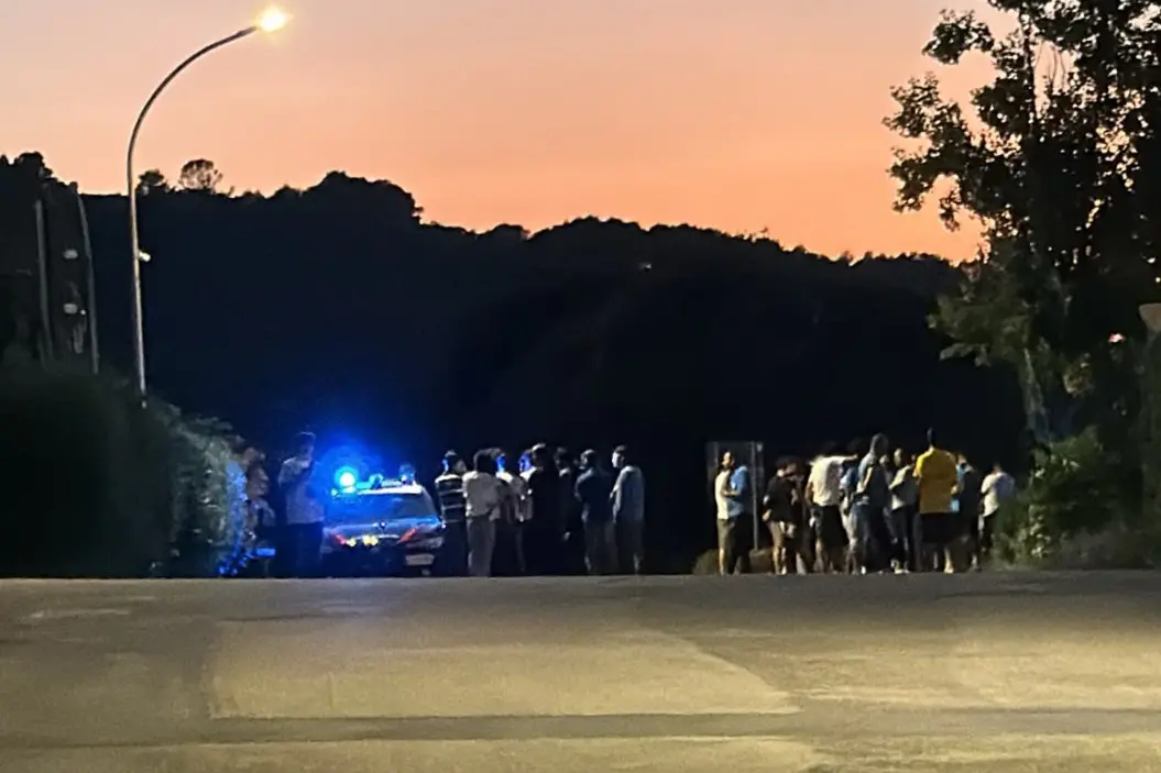 La protesta dei migranti a Villanovaforru