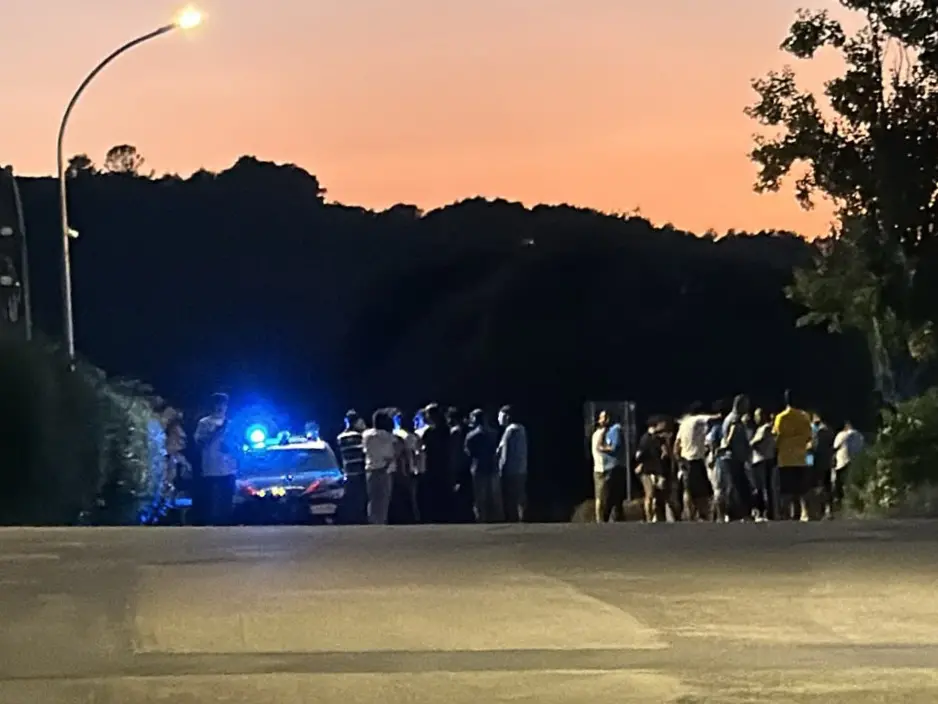 La protesta dei migranti a Villanovaforru