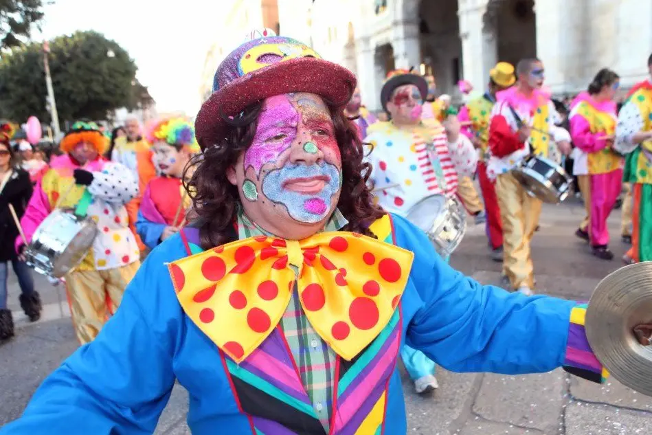 Una maschera tipica del carnevale cagliaritano